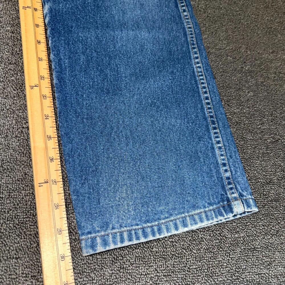 Vintage Wrangler Jeans Womens 16 Blue Denim Medium Wash High Rise Straight Leg - Picture 6 of 9